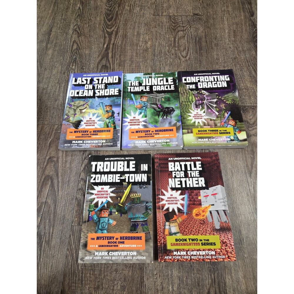 The Gameknight999 Lot of 5 Mark Cheverton Minecraft Books Unofficial Guides